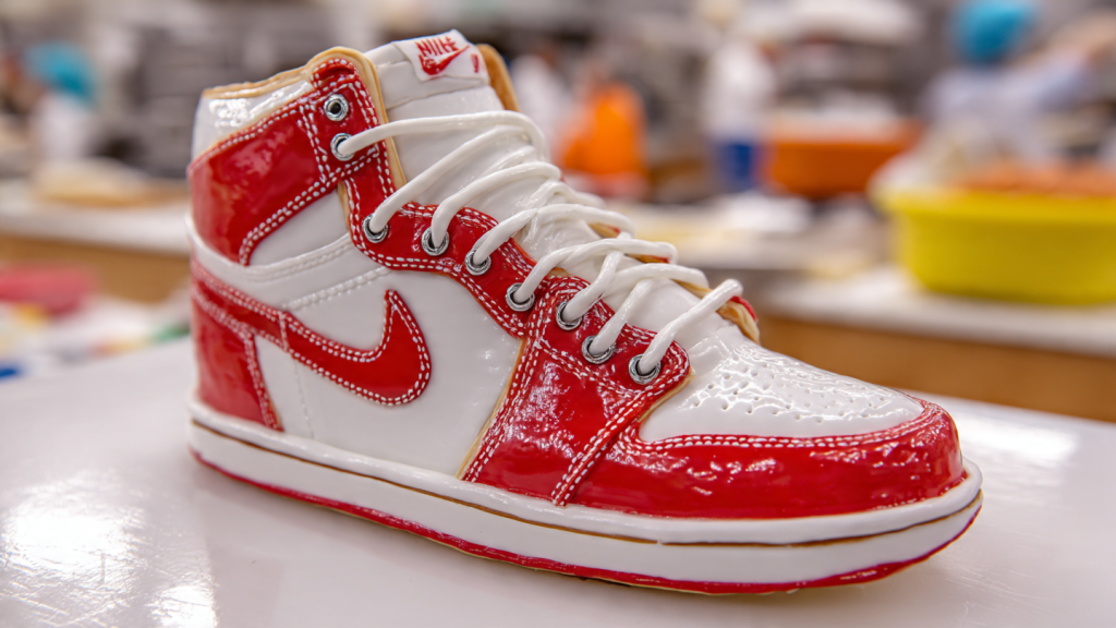 realistic sneaker cake food illusion viral photo