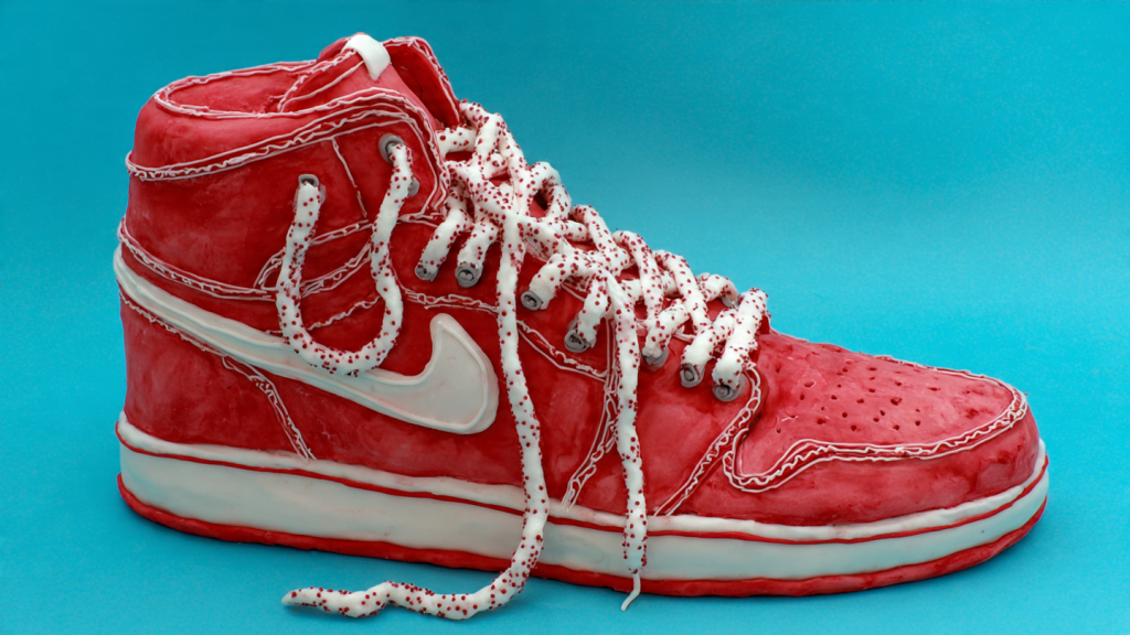 realistic sneaker cake food illusion viral photo