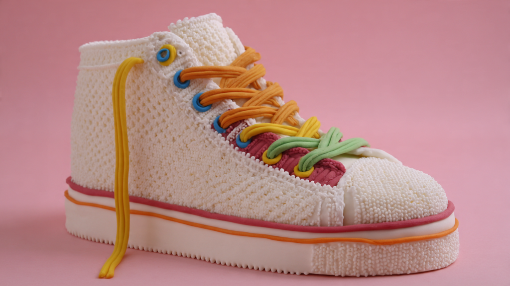 realistic sneaker cake food illusion viral photo