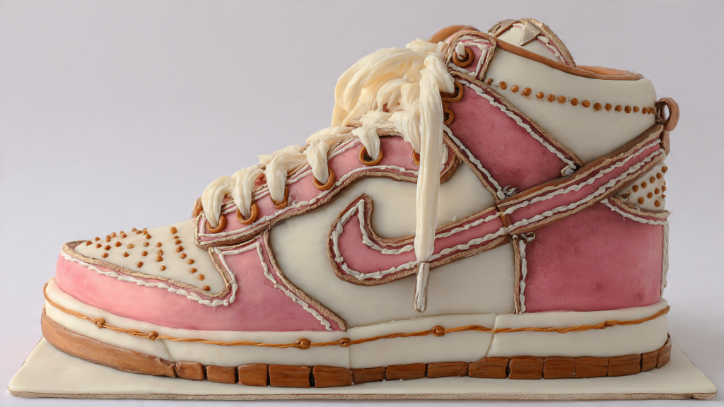 realistic sneaker cake food illusion viral photo