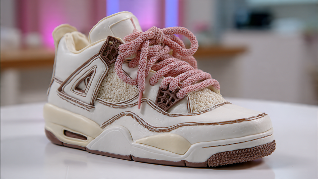 realistic sneaker cake food illusion viral photo