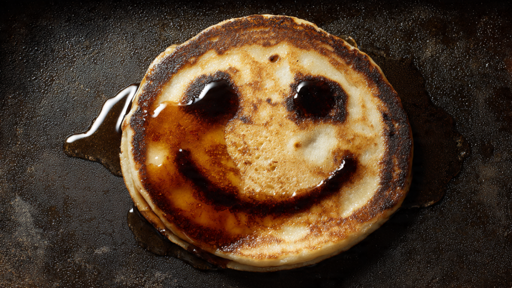 funny pancake fail viral breakfast photo