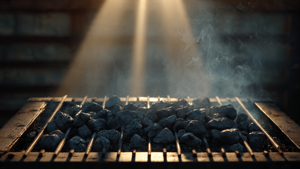 Preheating charcoal grill before placing chicken