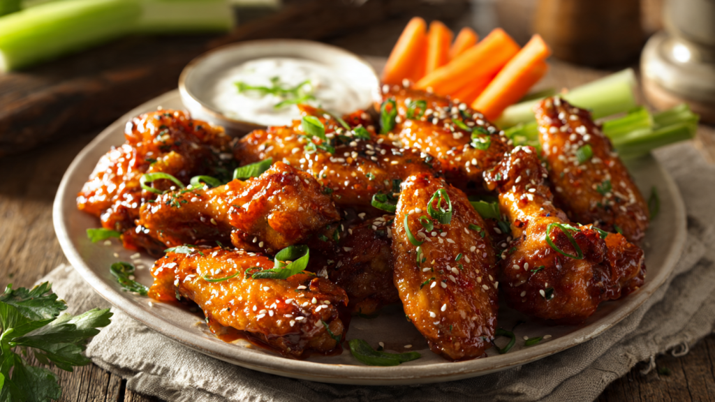 🔥 Spicy Glazed Chicken Wings Recipe (Crispy, Sweet & Spicy)