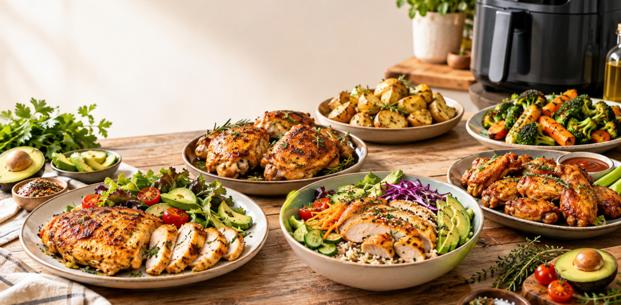 Easy chicken recipes and air fryer recipes for dinner
